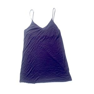 H&M Basic Navy Blue Spaghetti Strap Dress L